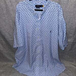 Polo Ralph Lauren Big & Tall Classic Fit Performance Floral Striped Button Down